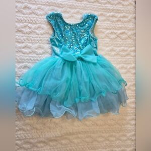 Revolution Dancewear Aqua Sequin Tutu Dress RC19803 – Size SC (Small Child)